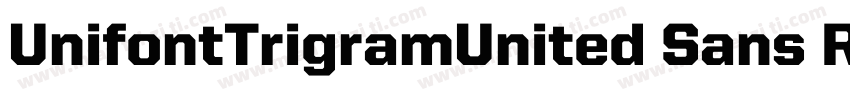 UnifontTrigramUnited Sans Reg字体转换